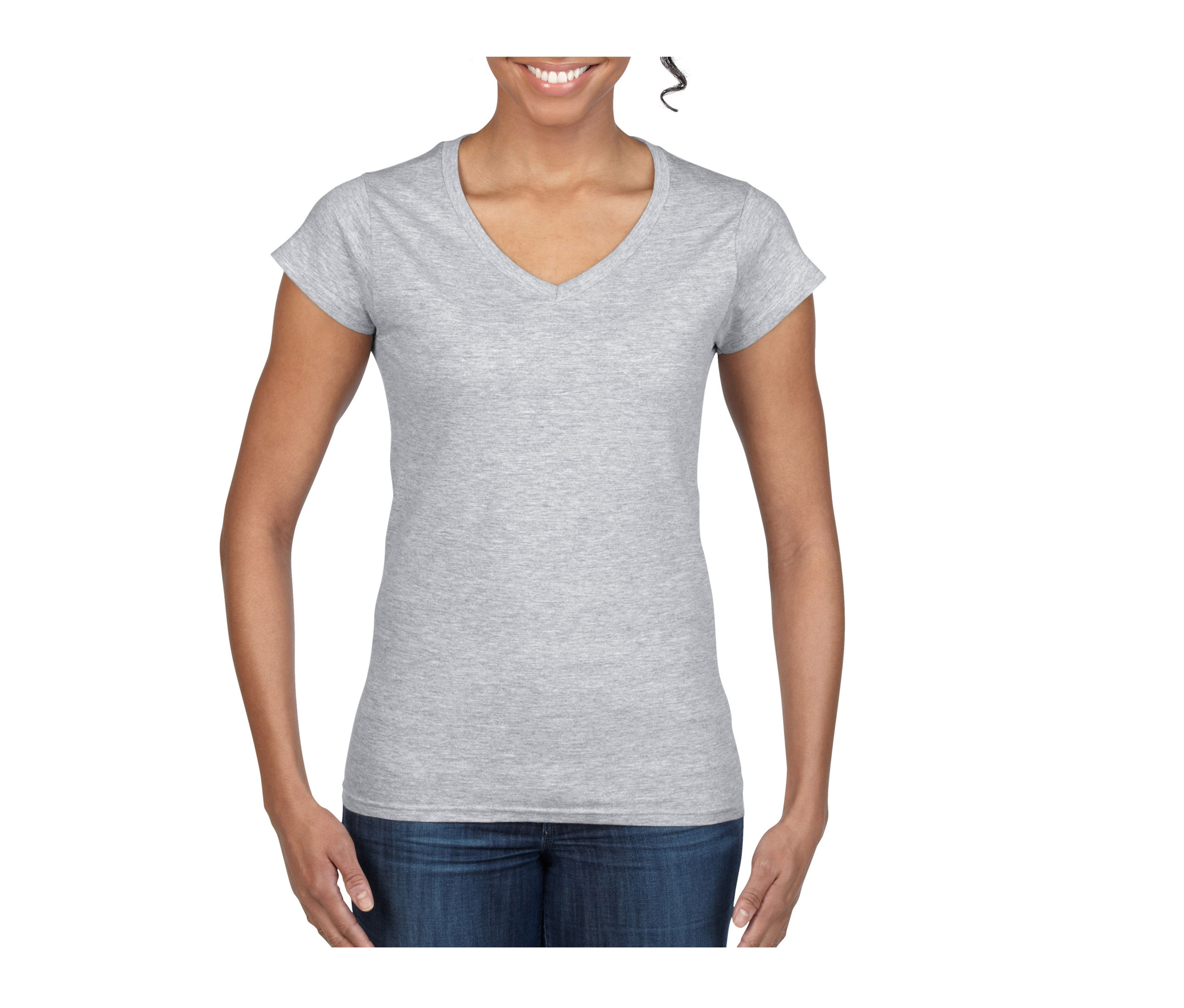 SOFTSTYLE® LADIES' V-NECK T-SHIRT