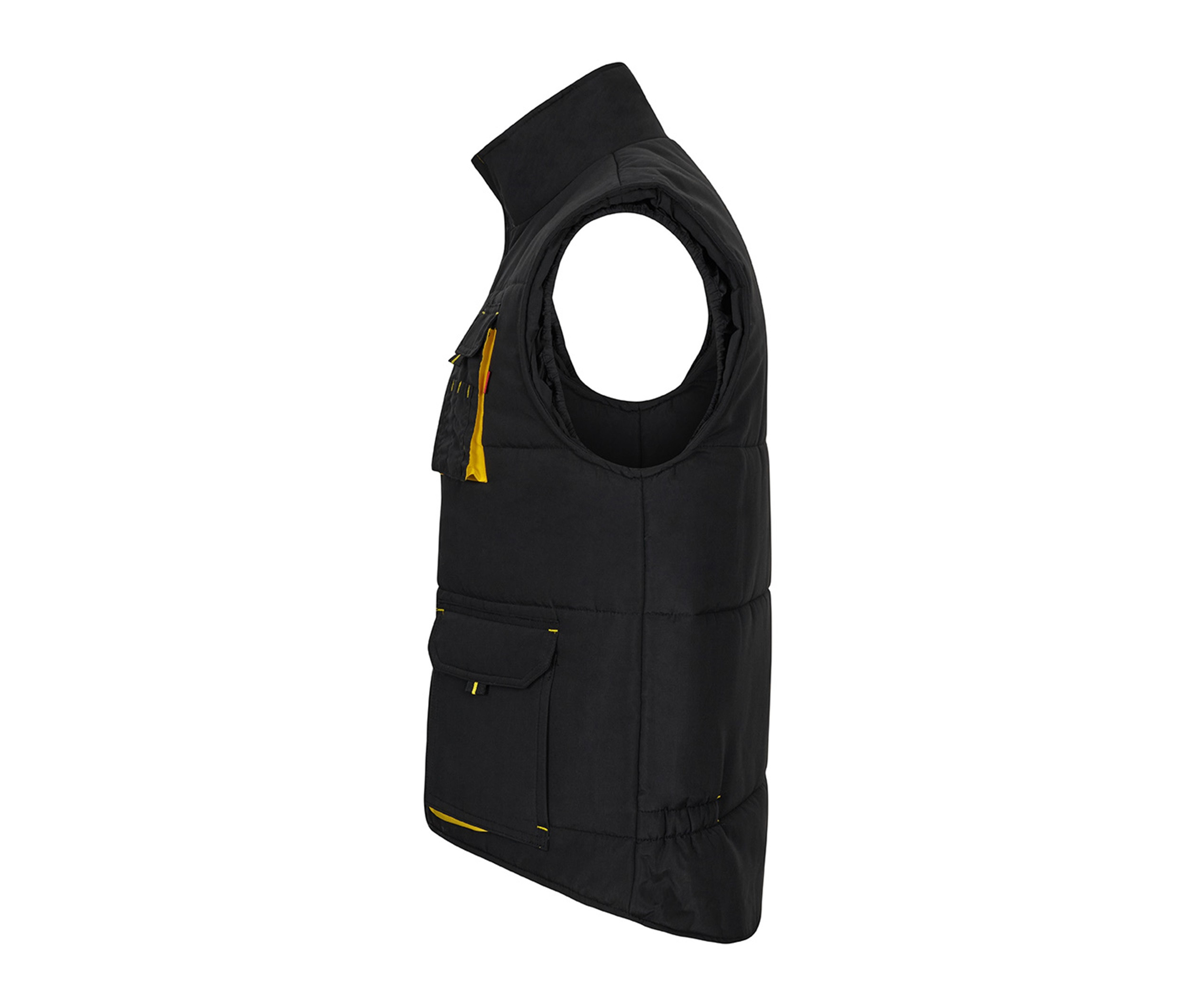 TWO-TONE MULTI-POCKET PADDED VEST