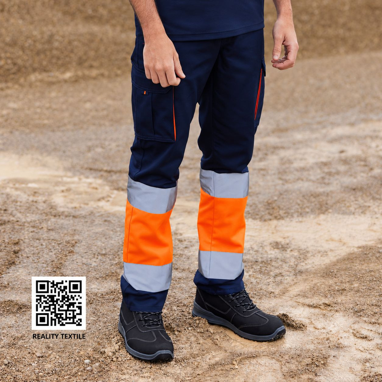 TWO-TONE HIGH VISIBILITY MULTI-POCKET TROUSERS